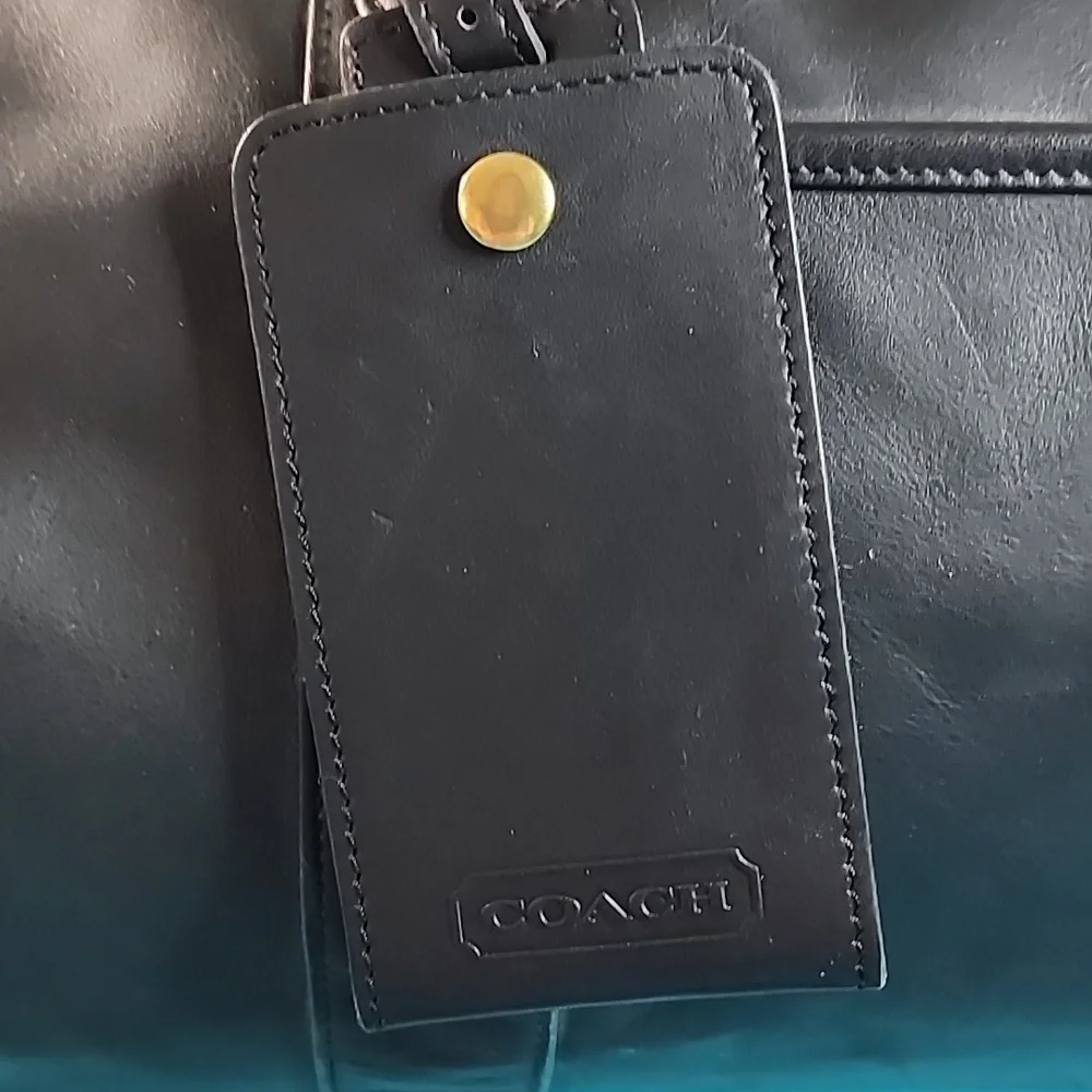 Rare Exclusive Coach x Lexus Limited Edition Black Leather Travel Luggage Bag